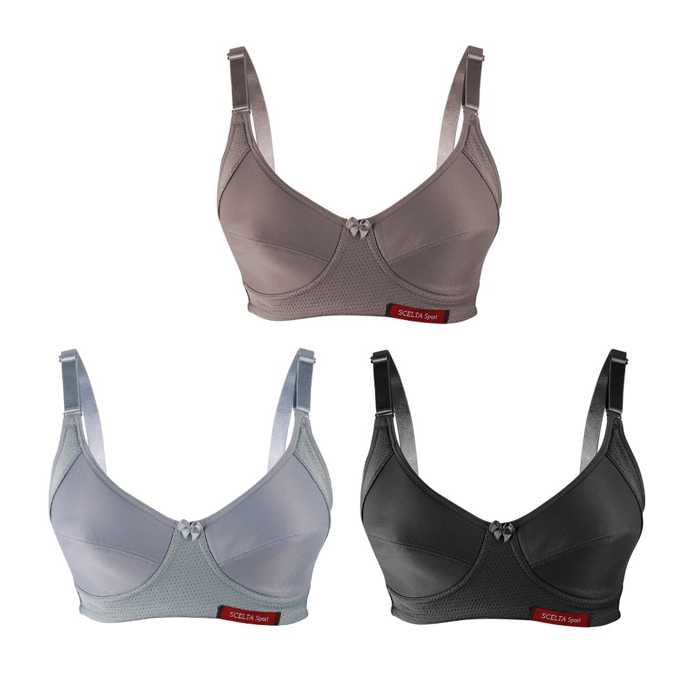 Scelta - Basic Sport Bra Bh Olahraga Wanita Scnc S 061 thumbnail 2