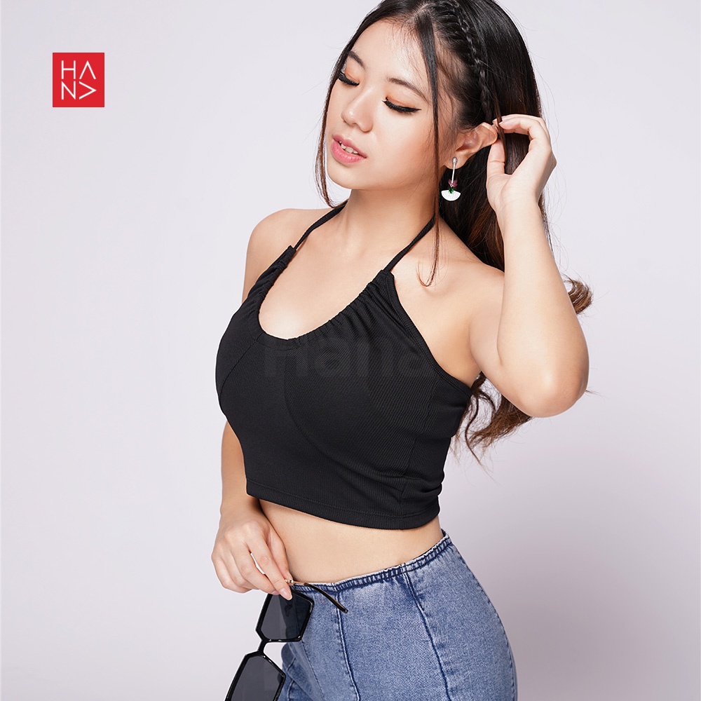 HanaFashion JKT - Sylvia Halter Tank Top Wanita - TT063