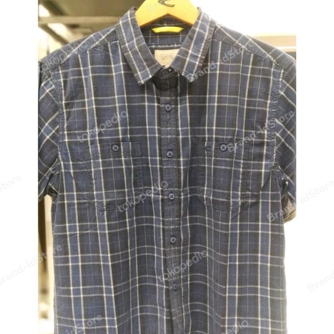 Kemeja Pendek Pria Kotak-Kotak Camel Active Original 100% Katun Storefira1
