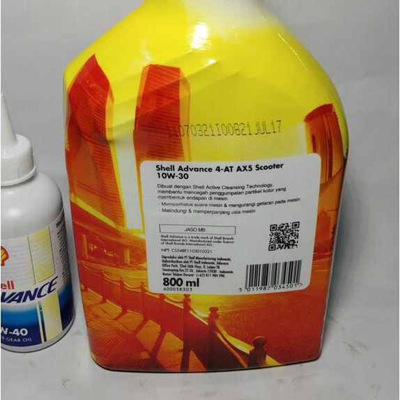 Oli Shell Ax5 Matic 0.8 L Dan Oli Gardan Shell