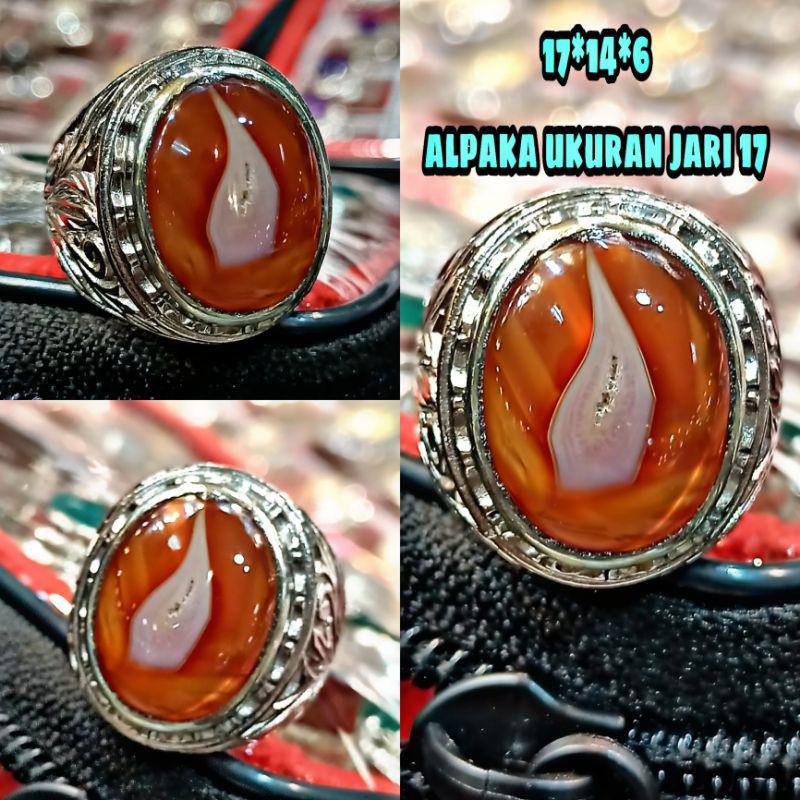 Batu akik murah Sulaiman motif kantong semar