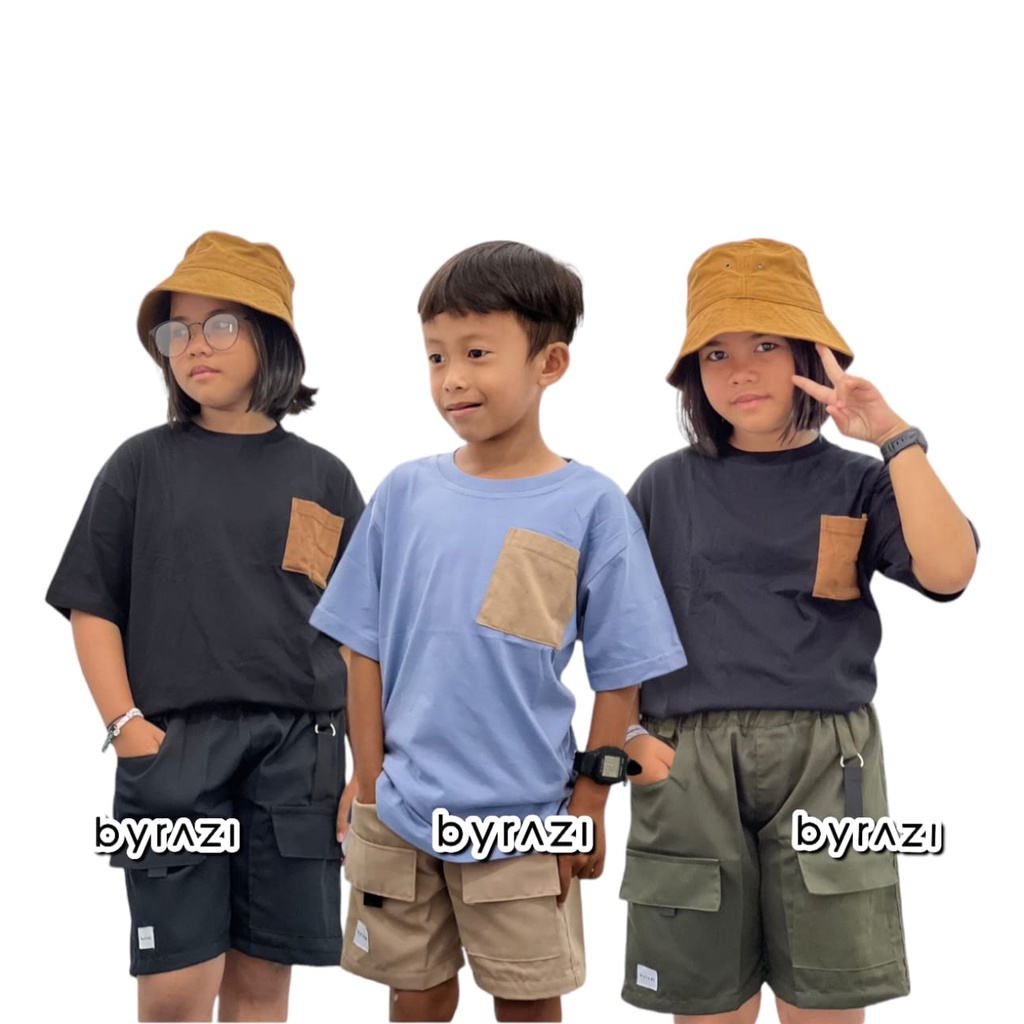 CELANA CARGO , SHORT PANTS CARGO , UNISEX , CELANA PENDEK ANAK PRIA WANITA byrazi_