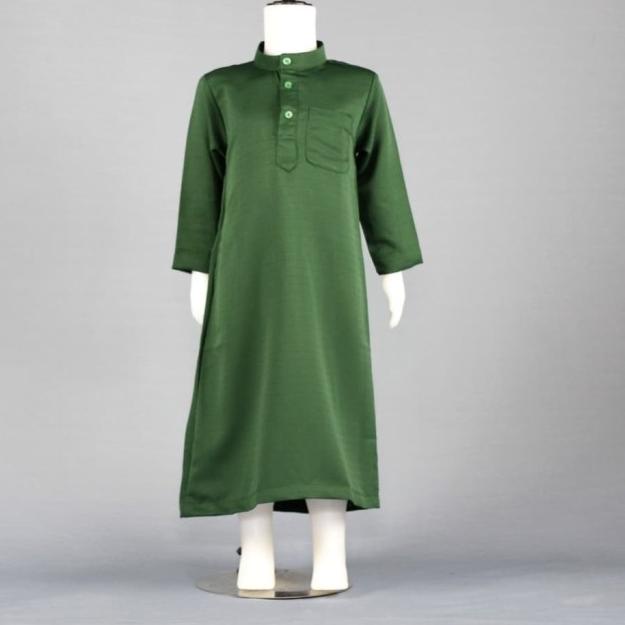 Jubah muslim lengan pendek - Baju Muslim Anak Laki-laki - Gamis Anak 2 - Hitam, 2-3 tahun