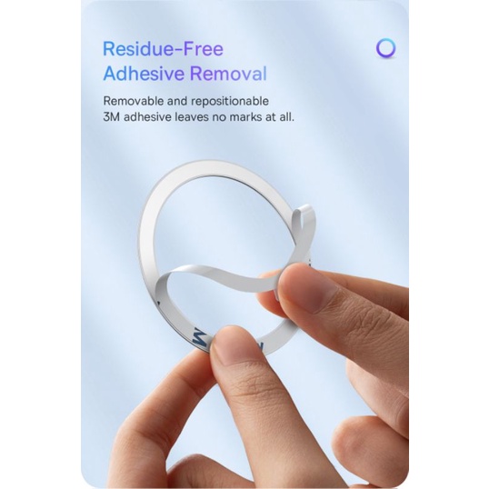 BASEUS Ring Magnetic For MagSafe Charging / Ring Plate Magsafe isi 2Pcs