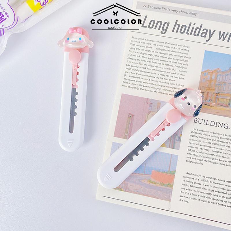 COD❤️Cutter Mini PortablePaper Cutter Express Opening Box Cutter Cartoon- cl