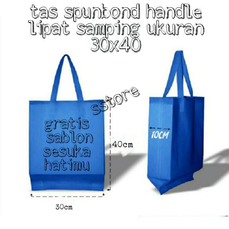 

TAS SPUNBOND SABLON CUSTOM 30X40 LIPAT SAMPING