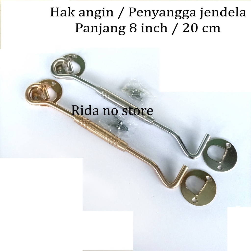 Hak Angin Jendela Rumah 20 cm Cantolan Penahan Jendela Minimalis Ukuran 8 inch