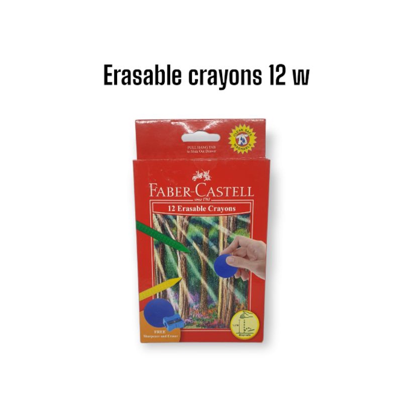 

erasable crayons 12 w faber castell