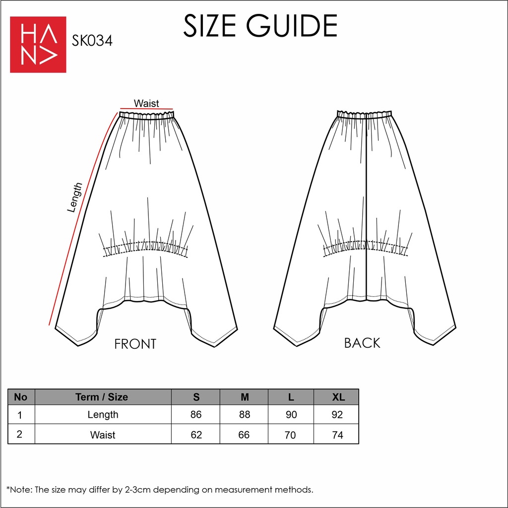 Hana Fashion - Rexy Midi Skirt Rok Wanita Korean Look - SK034