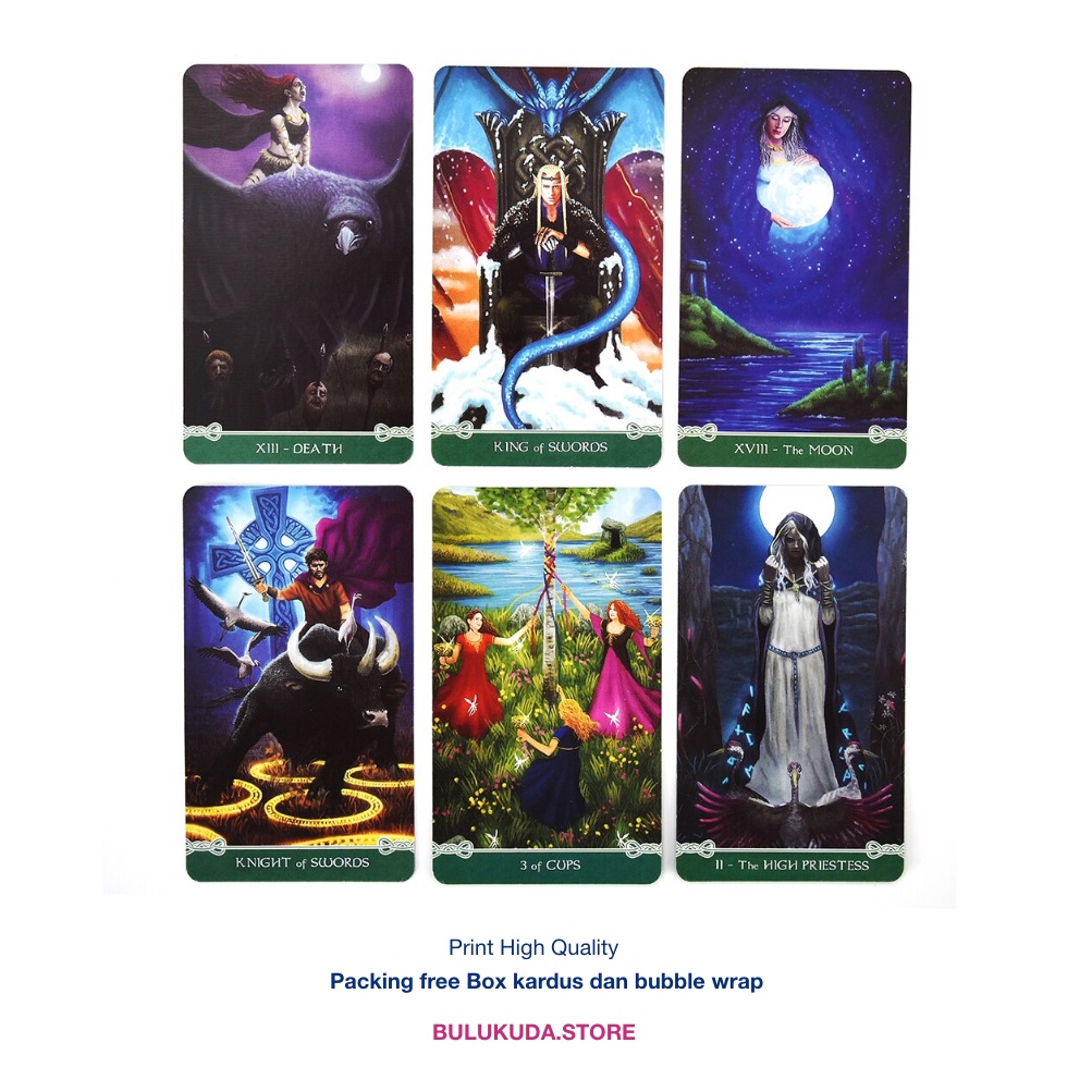 [COD] Universal Celtic Tarot Card 78 Decks  by Floreana Natovo with PDF Guide Instruction