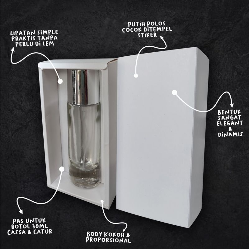 

BOX SLIDE / fit botol Cassa Catur 30ml / Slide Box parfum Polos