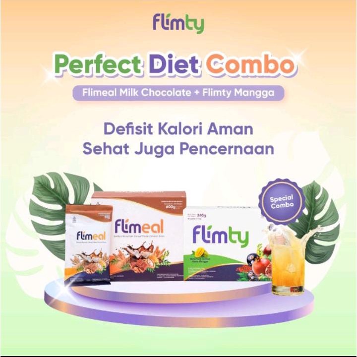 Diet Combo 1 Box Flimty dan 1 Box Flimeal| Flimty fiber