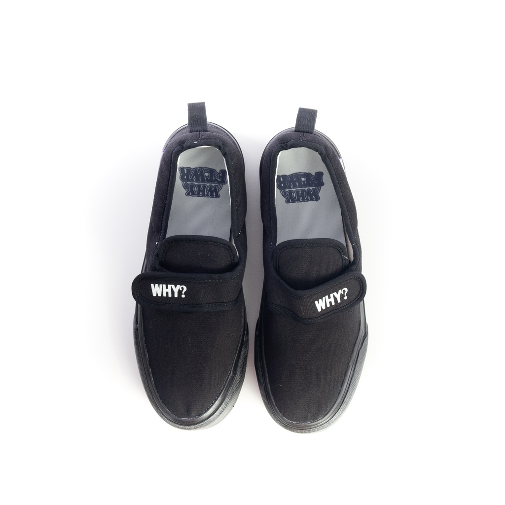 Sepatu Why Footwear - Slip On Ganciet Full Black