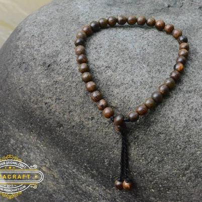 Gelang Tasbih Kayu Gaharu ASLI Grade A