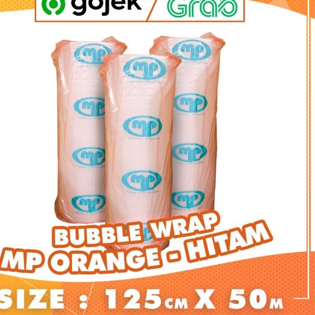 

BUBBLE WRAP ROLL 50 METER HITAM ORANGE BUBLE WRAP MULIAPACK - MP ORG - Putih