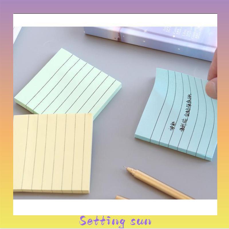 Simplicity sticky note horizontal sticker notepad post maker stiker massage pesan book note TN