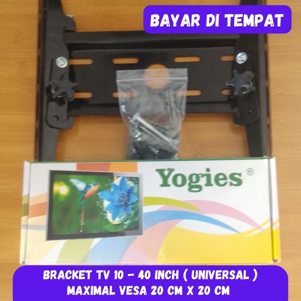BRACKET TV LCD LED 10 - 26 - 32 INCH BREKET TV 10" 32"/ BRACKET TV BANDUNG / PENYANGGA TV UNIVERSAL 
