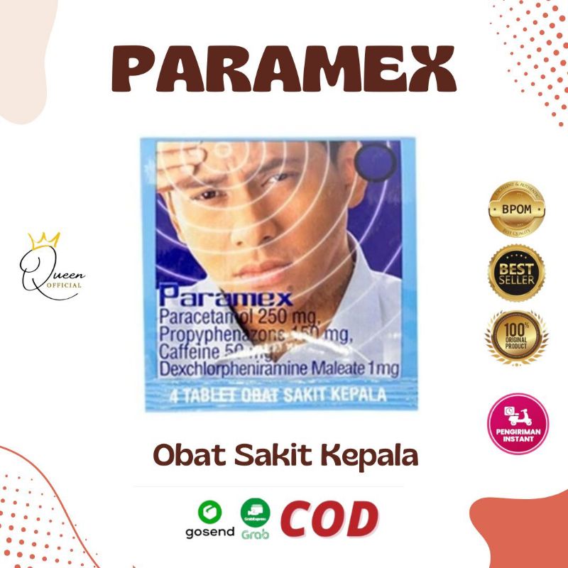 Paramex tablet Obat sakit kepala - Pusing - Demam - sakit gigi