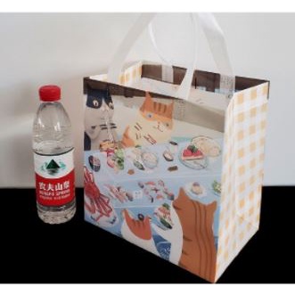 

Paper Bag Kain Motif EATING CAT ORANGE M