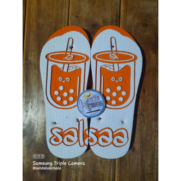 Sandal swallow Ukir (bisa request motif)