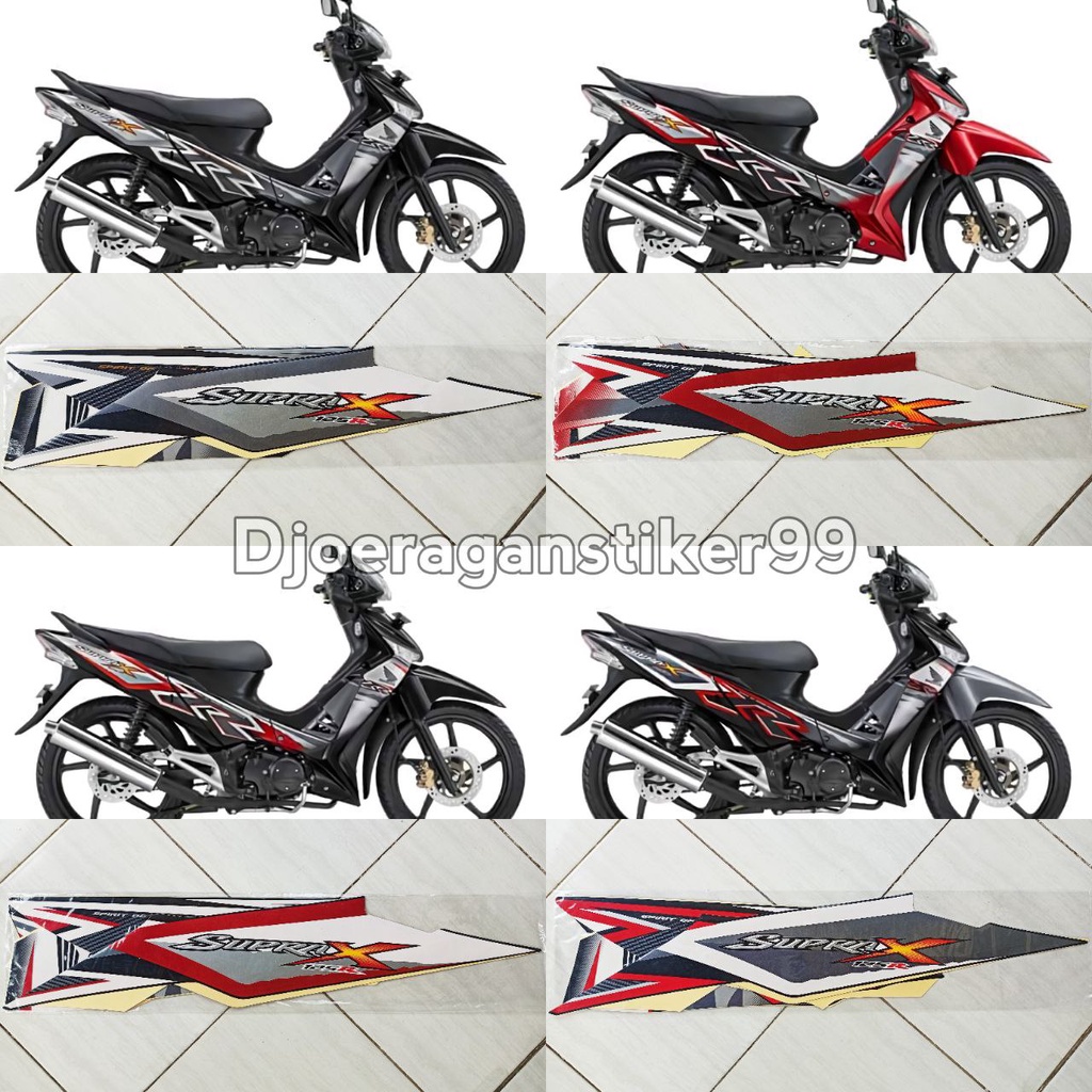 Striping Lis Body Motor Supra X 125 2011 / Polet Stiker Standar Supra X 125 2011 / Stiker Supra X 12