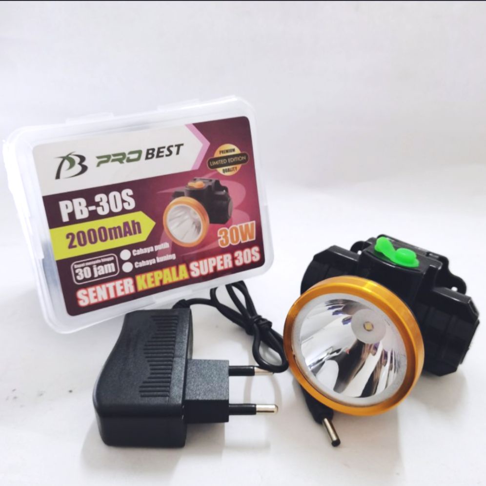 bayar ditempat - Senter Kepala 30 Watt Probest PB-30S
