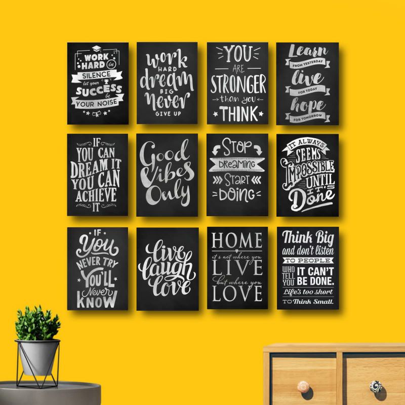 Hiasan Dinding Quotes Motivasi Pajangan Rumah Poster Kayu Wall Decor Kata Kata Bijak