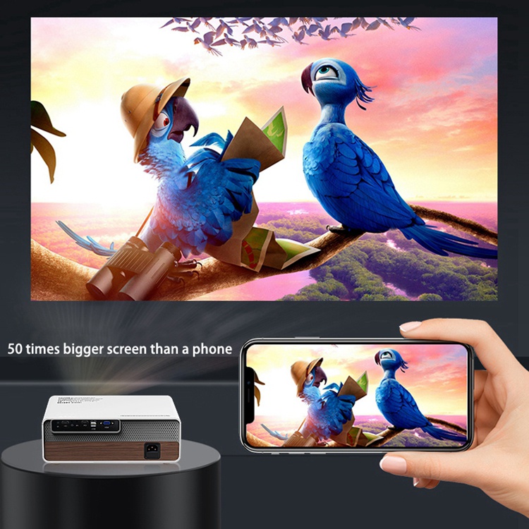 Projector Android A01 PRO  REDDO 1080 Full HD 4K 6800Lumens Native 920x1080