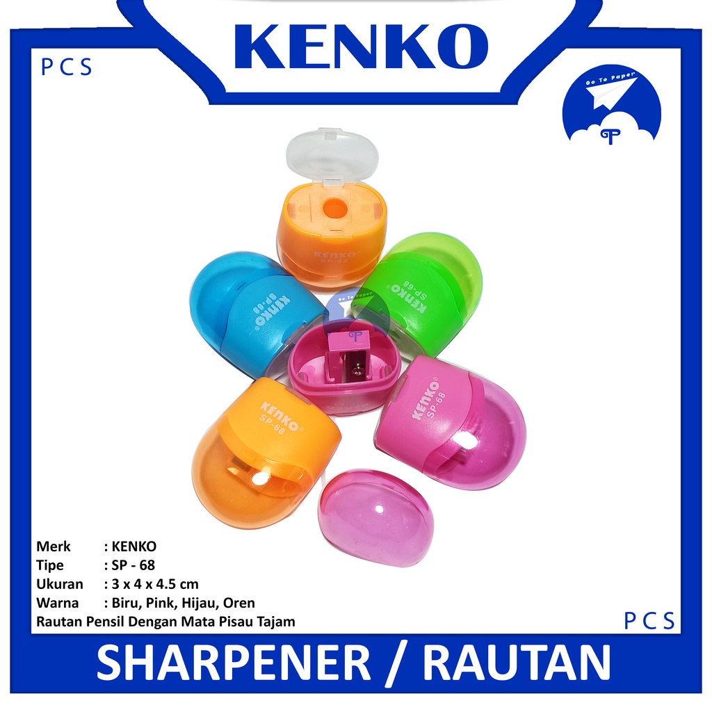 

KENKO - Pencil Sharpener SP-68 - Rautan - Pcs