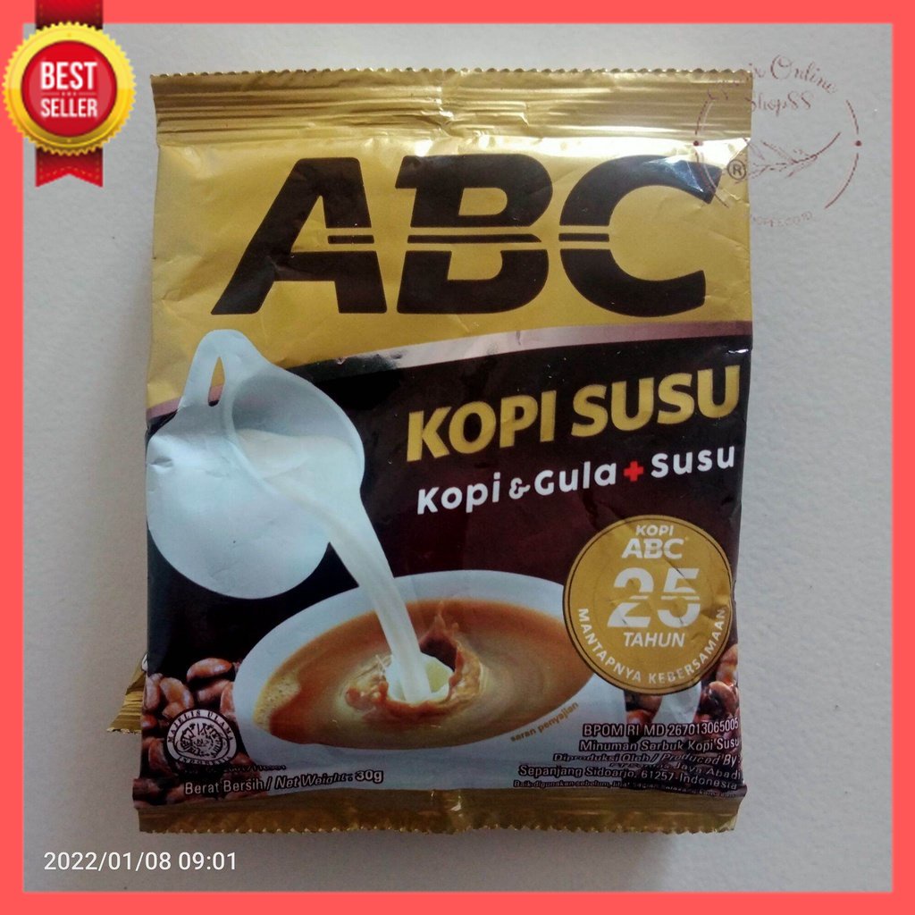 GOS -F407- Kopi ABC Susu Sachet - Kopi ABC Susu (31gr/sachet) - Kopi Instan Bubuk