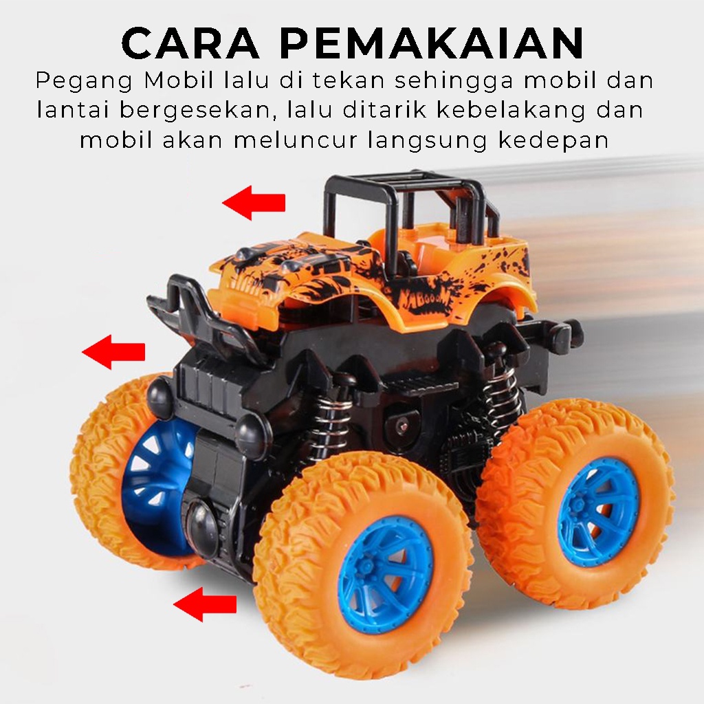 Mobil Mainan Anak Monster Zap Intertial Bigfoot Mobil Jeep offroad Mini Truck Car Jip Toys |GROSIRXPRESS