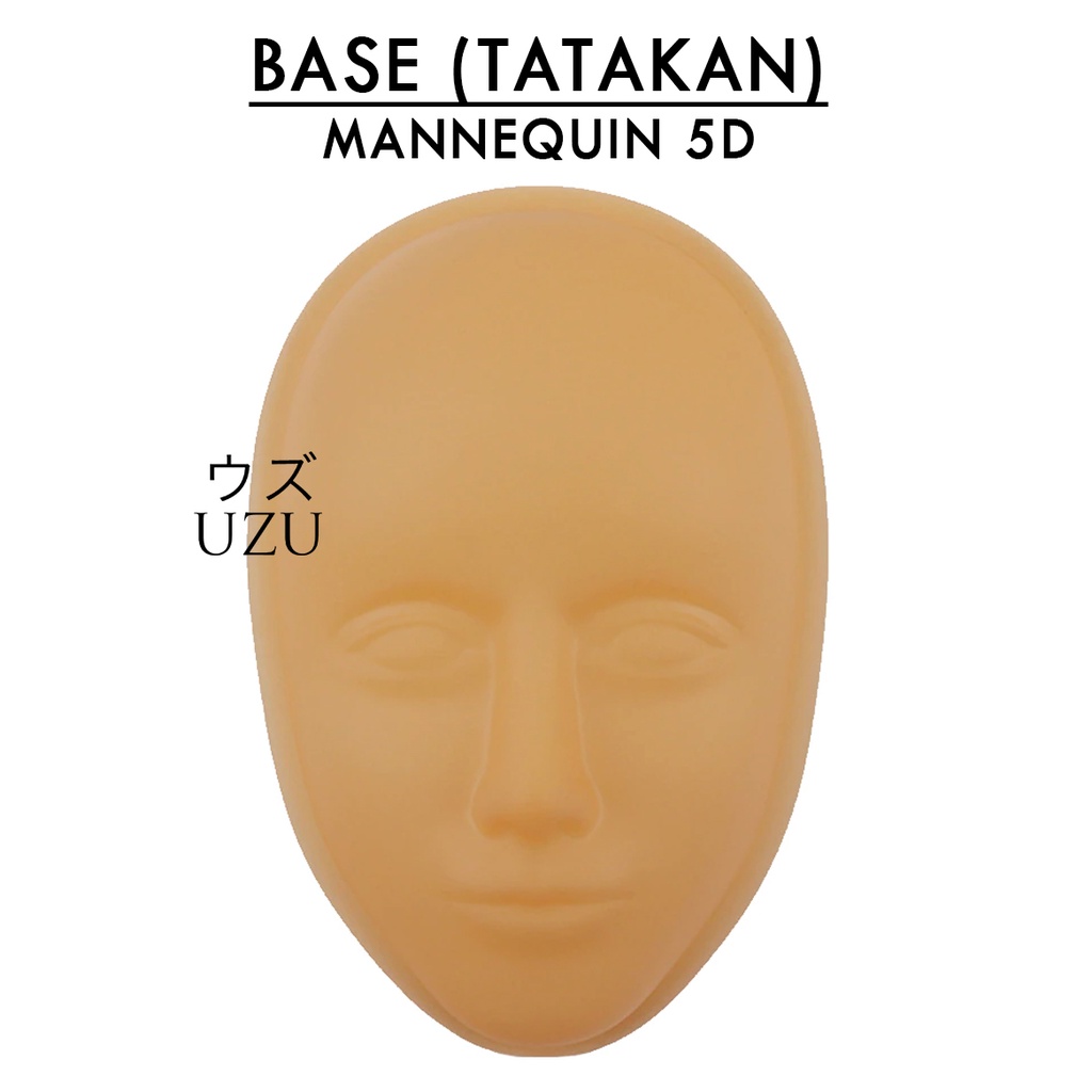 BASE Manekin Kepala Bahan Silikon 5D Untuk Latihan Tato Alis Bibir Eyeliner Wajah