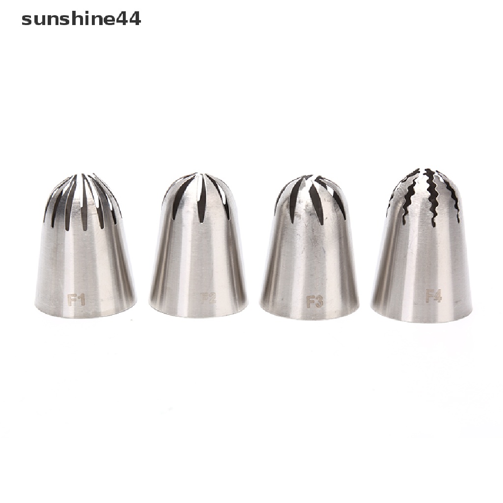 Sunshine Spuit Piping Stainless Steel Bentuk Bunga Mawar Ukuran Besar Untuk Dekorasi Kue