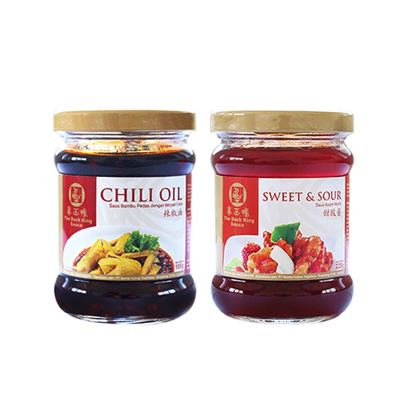 

THE DUCK KING SAUCE PAKET DUA - CHILI OIL + SWEET SOUR