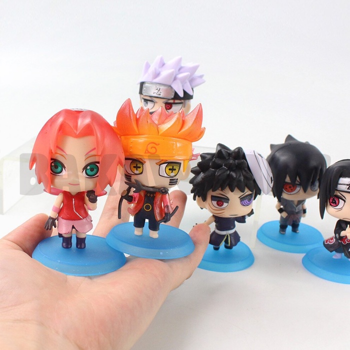 Action Figure Naruto: Cute Kawaii Version 2 - Naruto, Sasuke, Sakura, Kakashi, Itachi, Obito