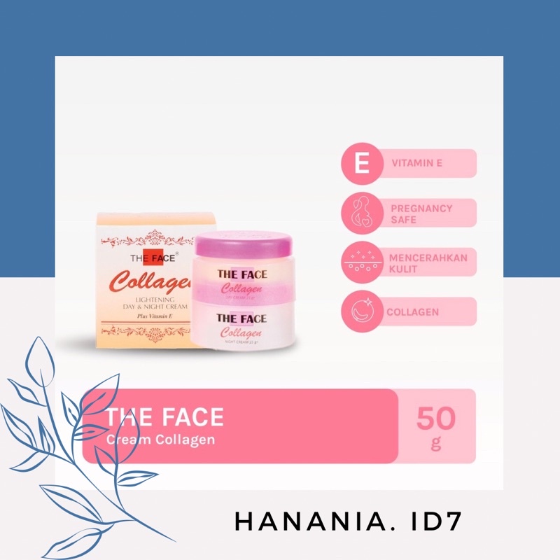 THE FACE CREAM COLAGEN SUSUN ORIGINAL BPOM - CREAM COLLAGEN THE FACE BPOM