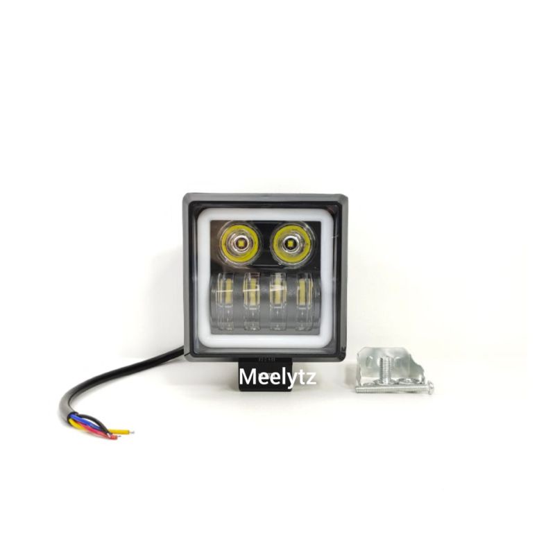 Lampu tembak Led 6 mata robot ring biru