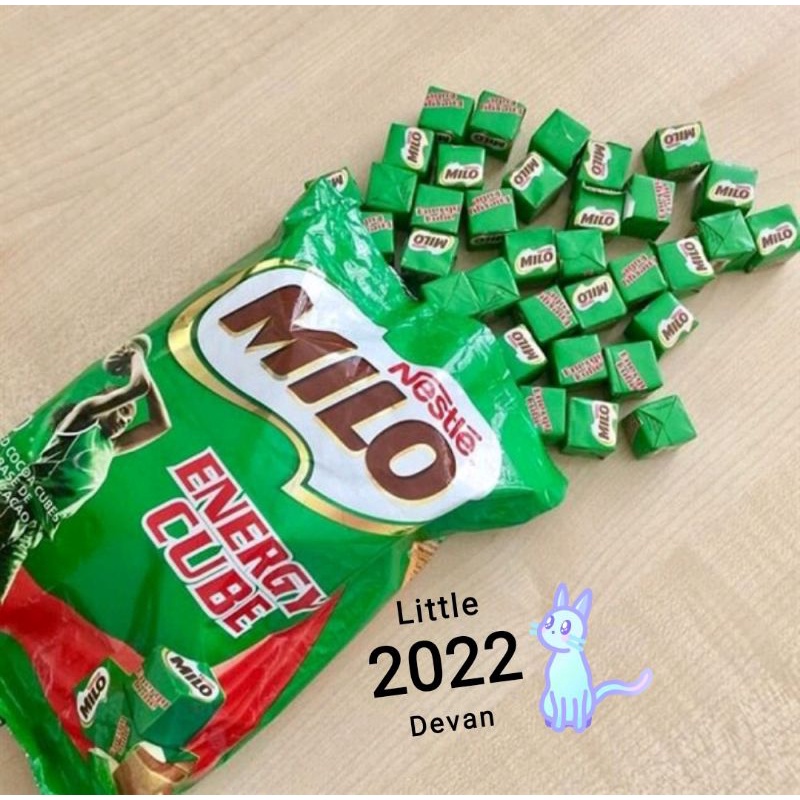 nestle milo energy cube original import / permen coklat milo 100 pcs