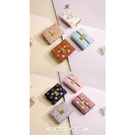 Livi Wallet Dompet wanita Jims Honey Original Dompet kartu emboss realpic cod official store