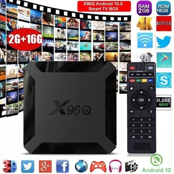 Box Tjbox X96Q Android Tv Box 2/16 Gb Allwinner H313 Os 10