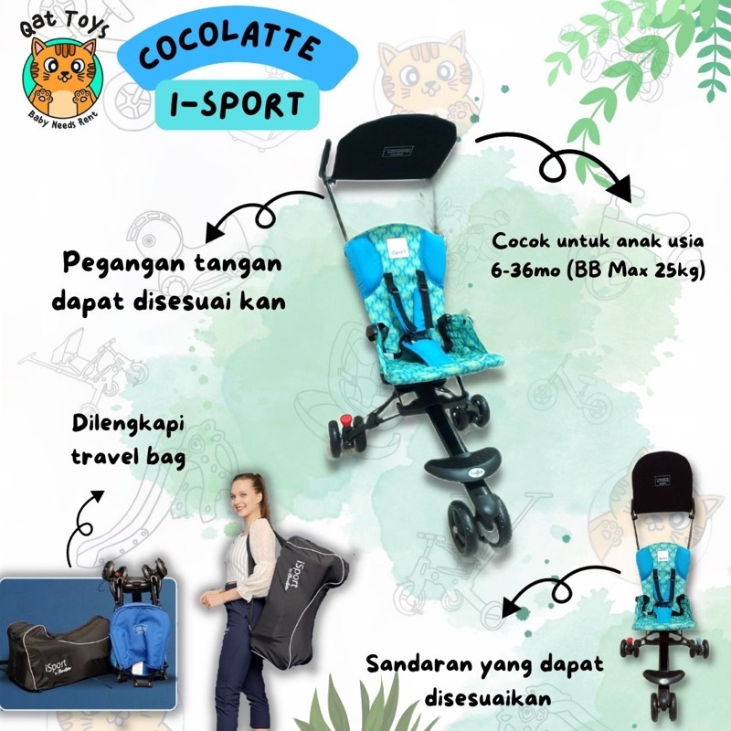SEWA STROLLER COCO LATTE ISPORT