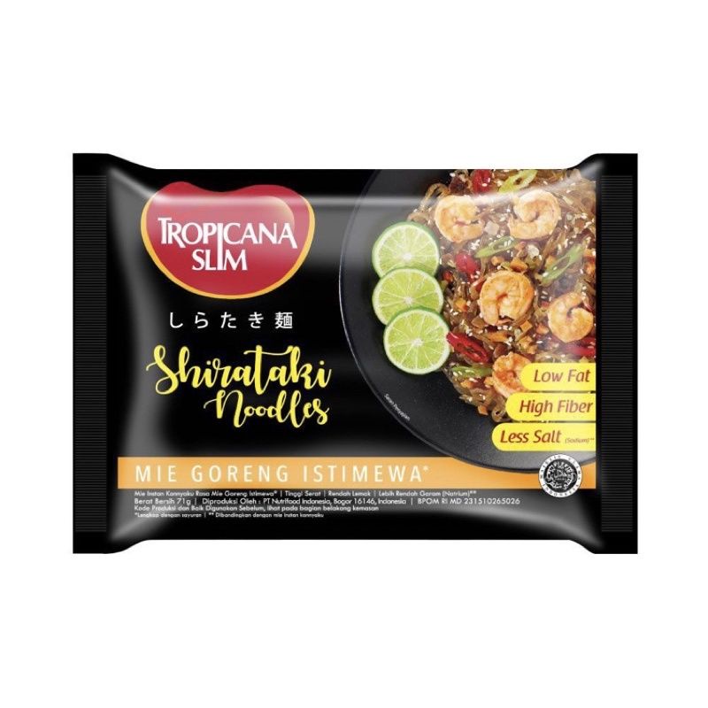 

Tropicana Slim Shirataki Noodles Mie Goreng 71gr