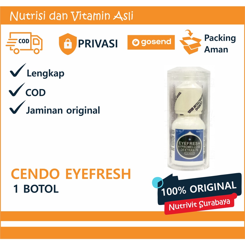 Cendo Eyefresh Eye Drop 5 mL - Obat Tetes Steril Mata Kering