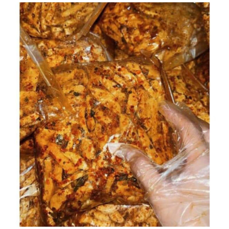 

basreng setik viral khas Bandung pedas daun jeruk