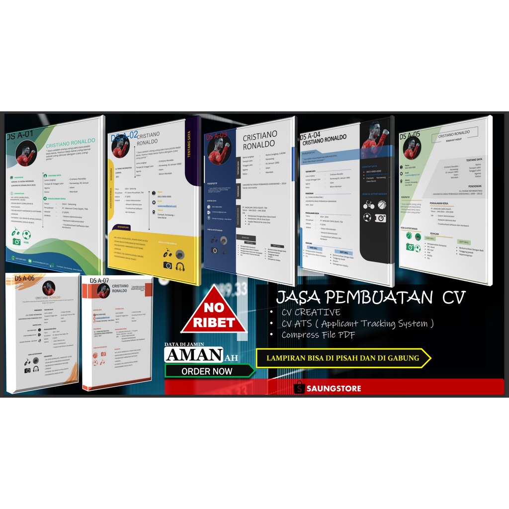 Jual Jasa Pembuatan Cv Curriculum Vitae Kompres Pdf Edit Foto