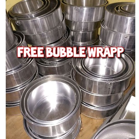 loyang bulat tinggi 7, free buble 14x7 16x7 18x7 20x7 20x7 22x7 24x7 free buble pengemasan aman, pengerajin langsung