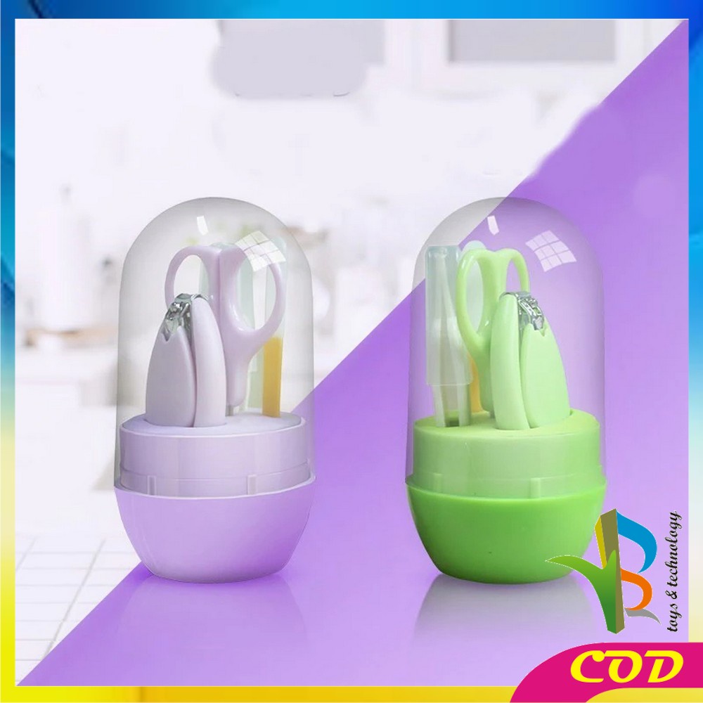 RB-C285 Gunting Kuku Bayi Set Baby Care Kit 4IN1 Baby Nail Clipper Set / Manicure Set Bayi