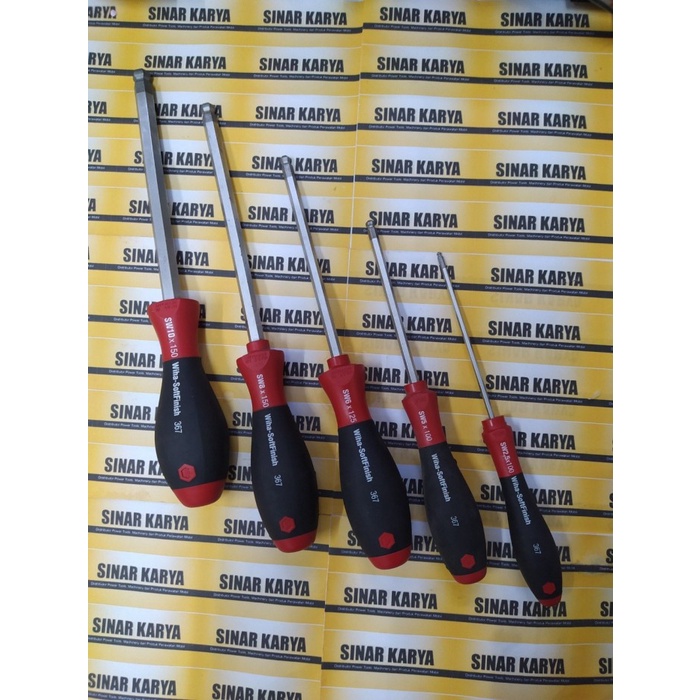 [BAYAR DITEMPAT] Obeng Wiha 367 Softfinish Ball End Hex Screwdriver Hexagon Germany Ori - 2.5 X 100 