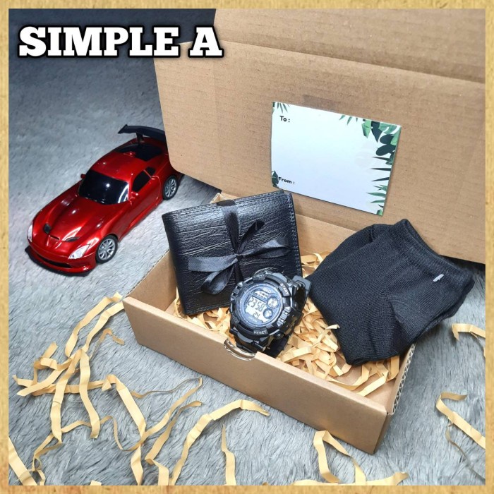 

(COD) Hampers Cowok / Box Pria Mix / Kado Ultah / Anniversary /Hadiah Wisuda - SIMPLE A