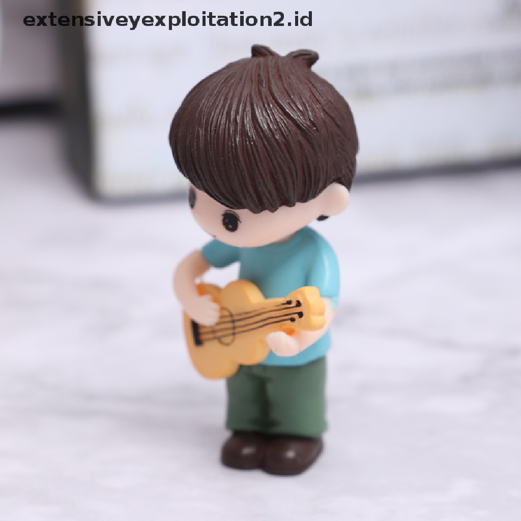 2 Pcs Ornamen Miniatur Gitar Untuk Pasangan